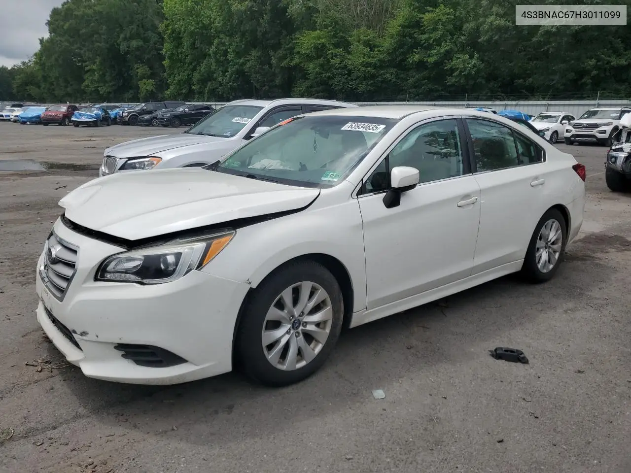 2017 Subaru Legacy 2.5I Premium VIN: 4S3BNAC67H3011099 Lot: 63934635