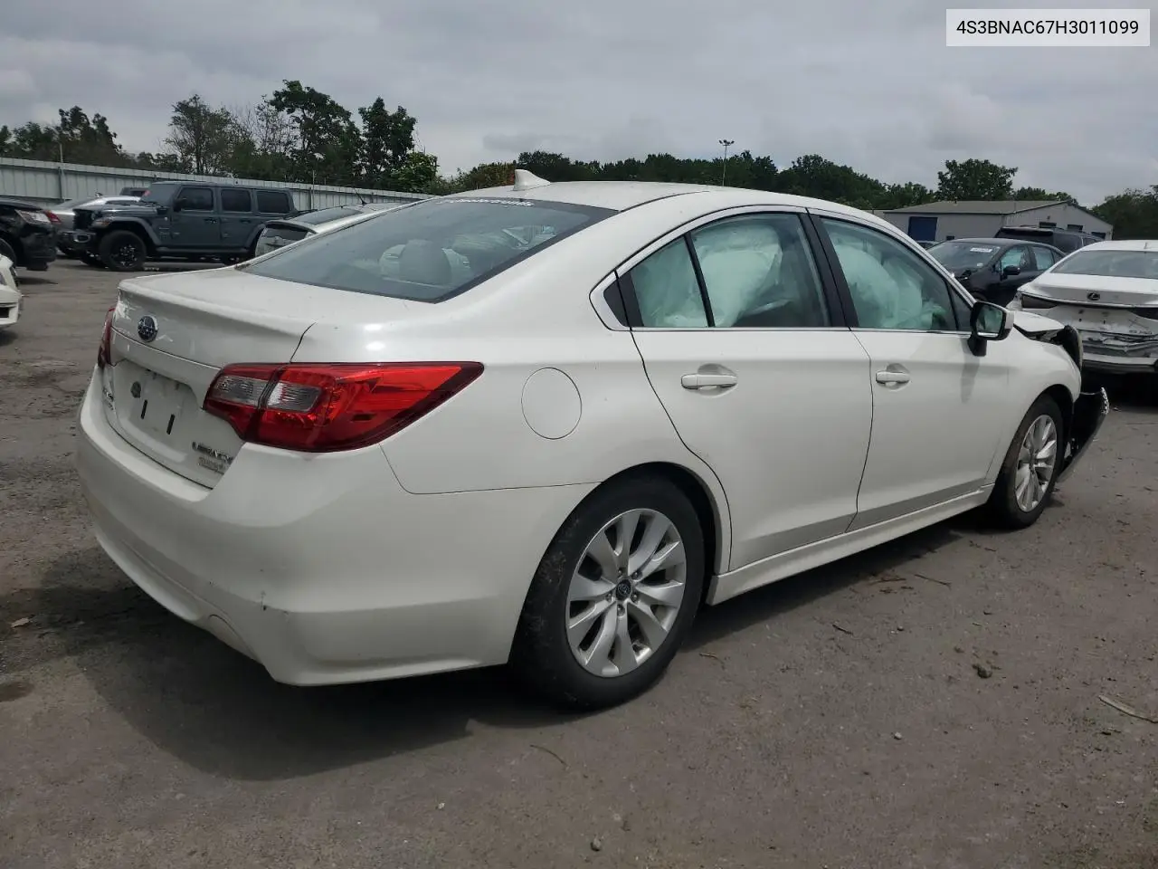 2017 Subaru Legacy 2.5I Premium VIN: 4S3BNAC67H3011099 Lot: 63934635