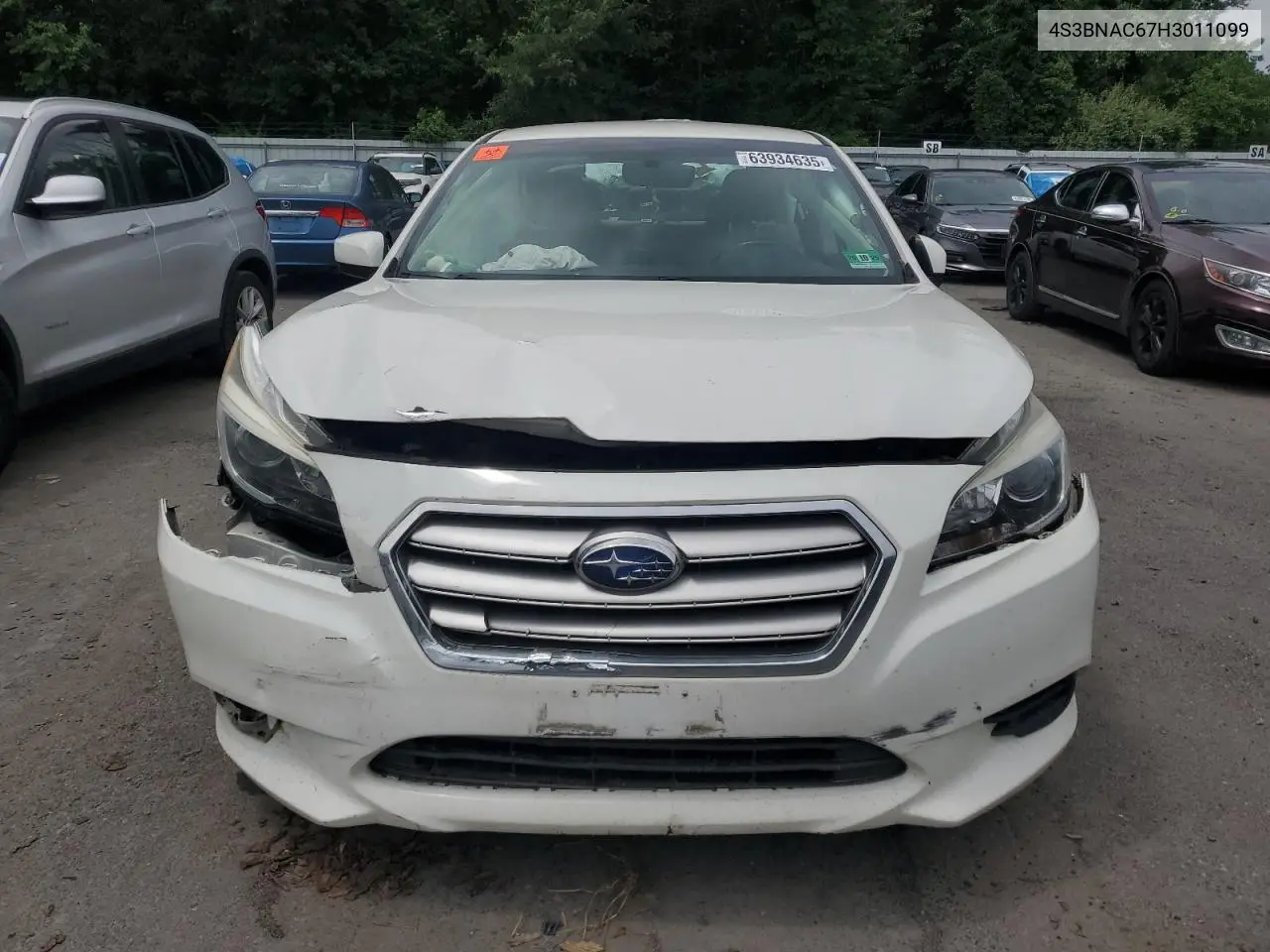 2017 Subaru Legacy 2.5I Premium VIN: 4S3BNAC67H3011099 Lot: 63934635