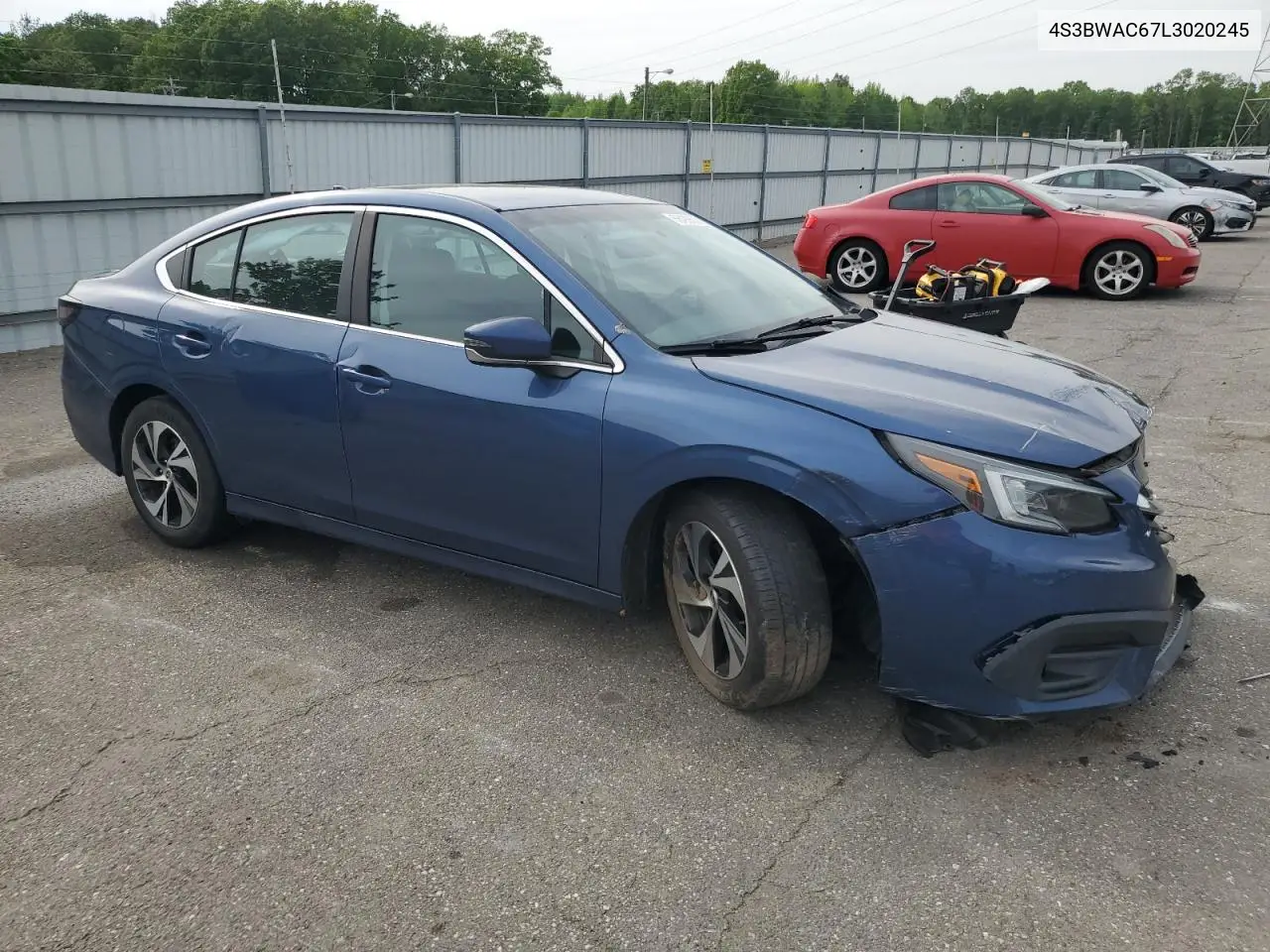 2020 Subaru Legacy Premium VIN: 4S3BWAC67L3020245 Lot: 56499635