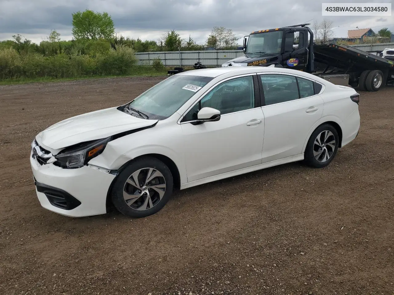 2020 Subaru Legacy Premium VIN: 4S3BWAC63L3034580 Lot: 56826525