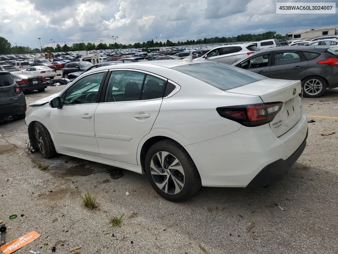 2020 Subaru Legacy Premium VIN: 4S3BWAC60L3024007 Lot: 64989215