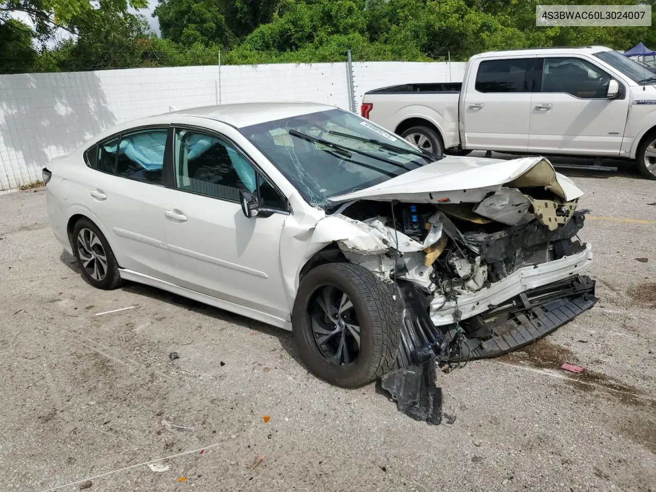 2020 Subaru Legacy Premium VIN: 4S3BWAC60L3024007 Lot: 64989215