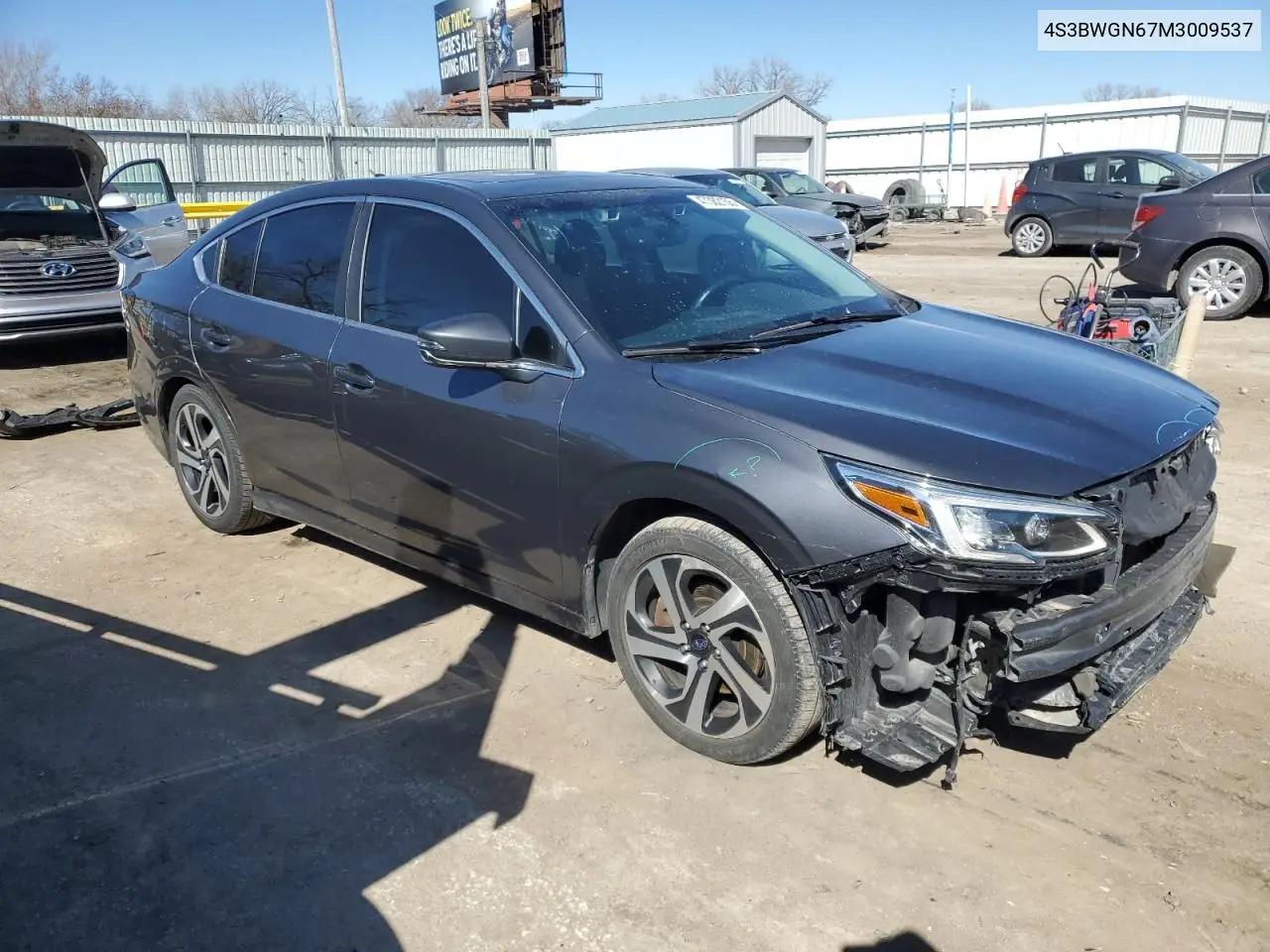 2021 Subaru Legacy Limited Xt VIN: 4S3BWGN67M3009537 Lot: 47382155