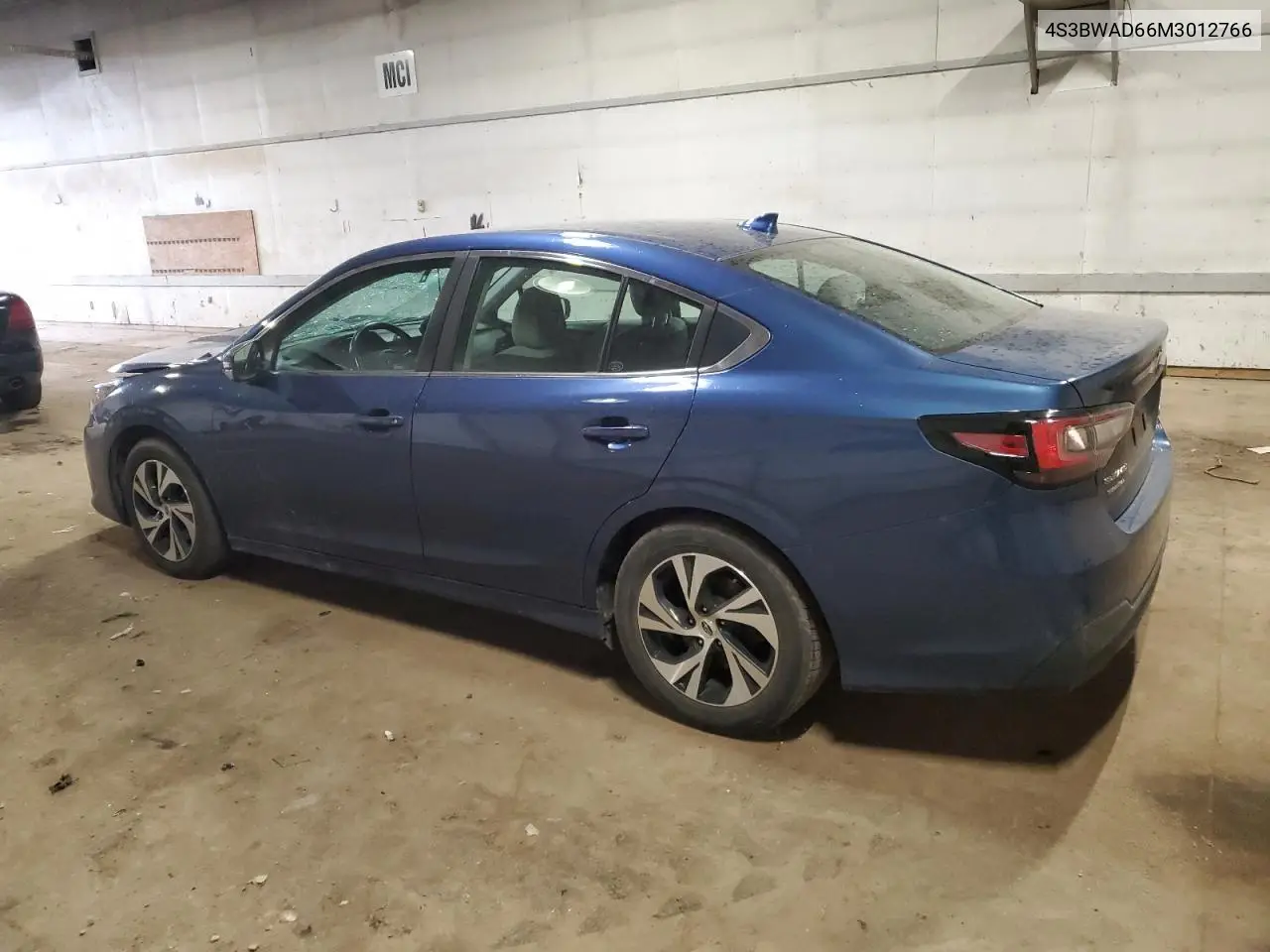 2021 Subaru Legacy Premium VIN: 4S3BWAD66M3012766 Lot: 52940995