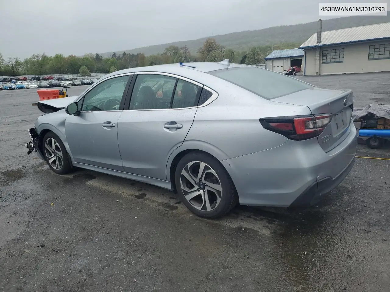 2021 Subaru Legacy Limited VIN: 4S3BWAN61M3010793 Lot: 53978325