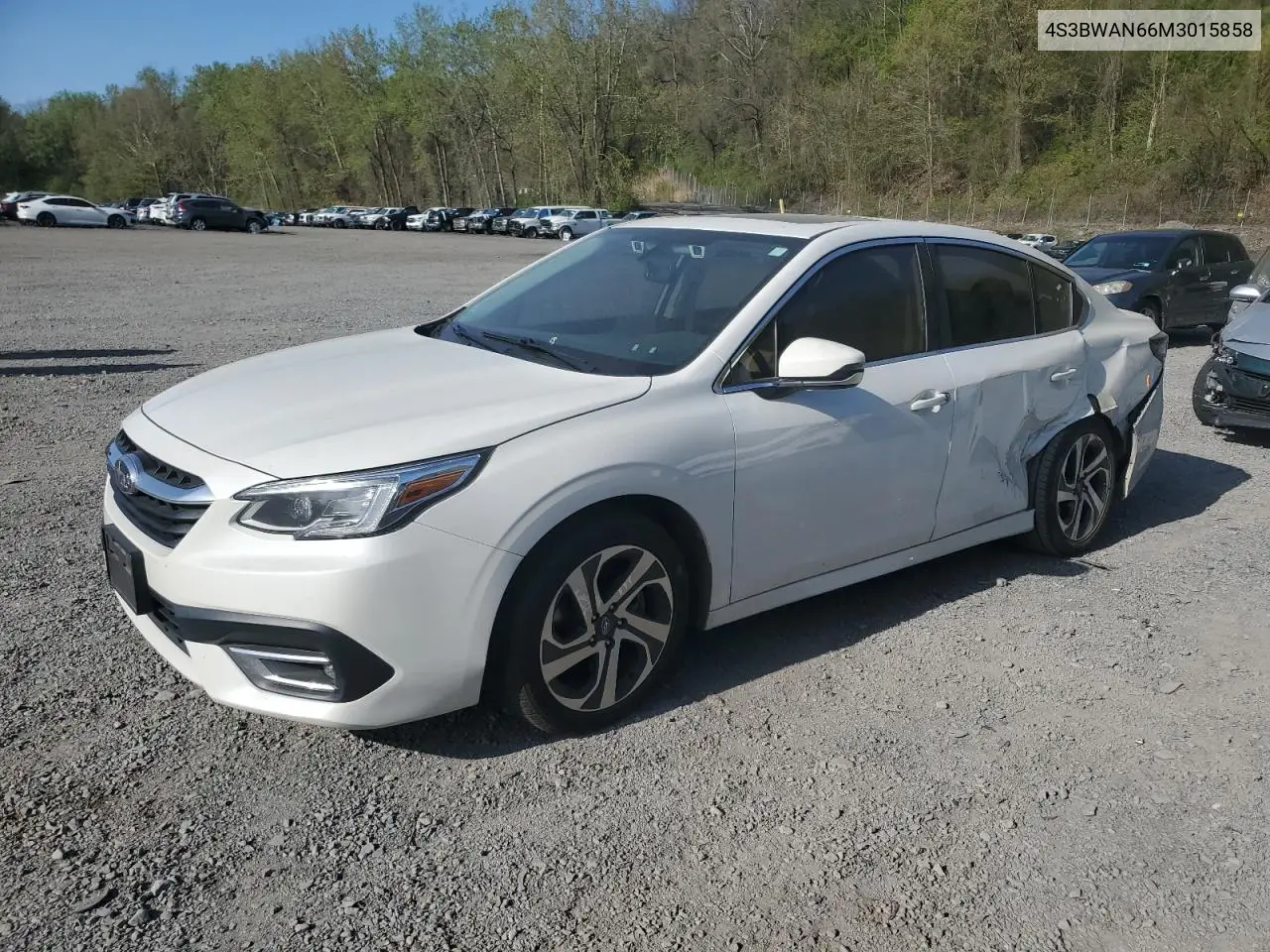 2021 Subaru Legacy Limited VIN: 4S3BWAN66M3015858 Lot: 54930405