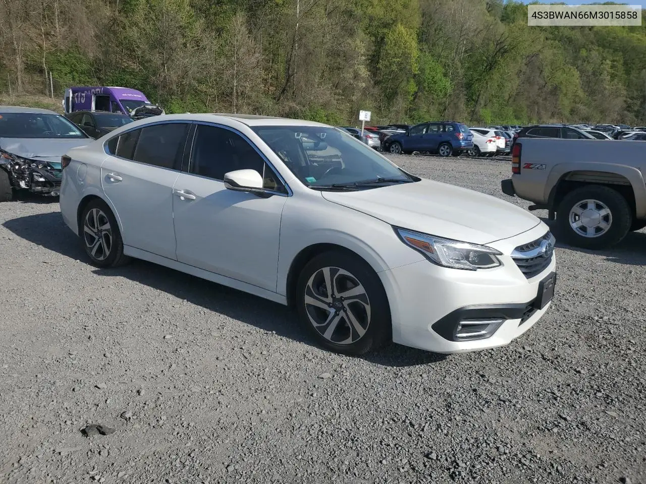 2021 Subaru Legacy Limited VIN: 4S3BWAN66M3015858 Lot: 54930405