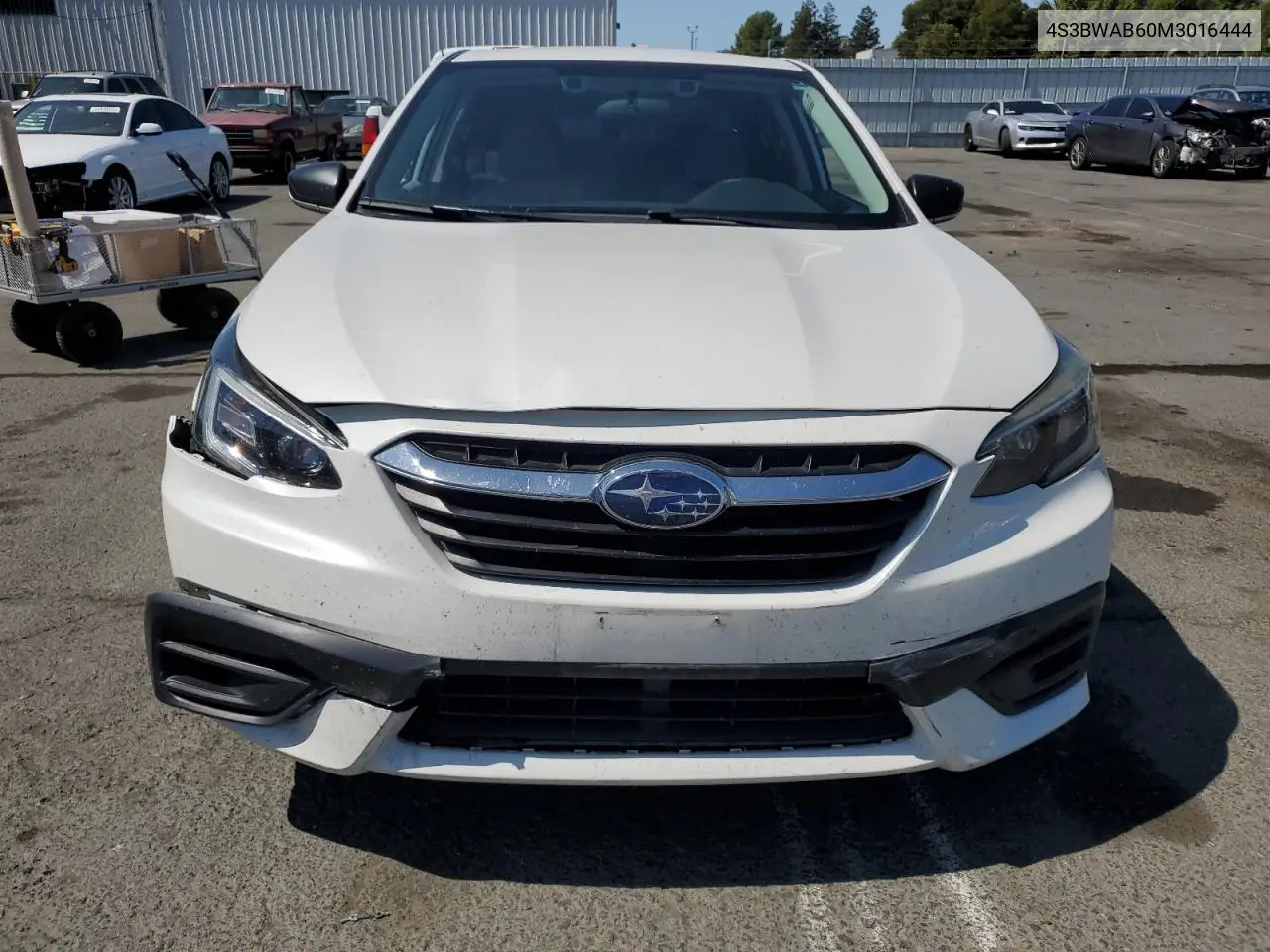 2021 Subaru Legacy VIN: 4S3BWAB60M3016444 Lot: 54956435