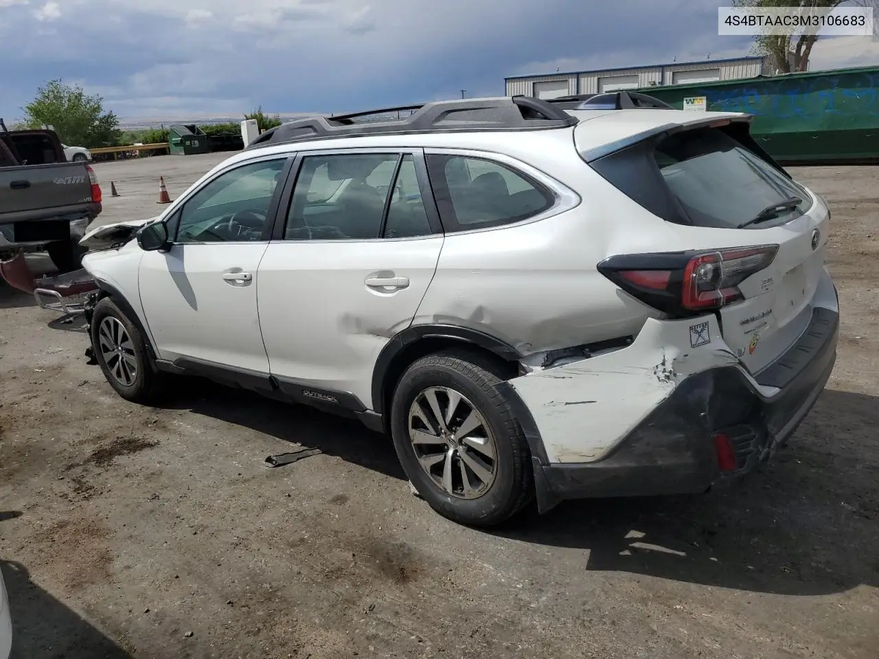 2021 Subaru Outback VIN: 4S4BTAAC3M3106683 Lot: 55268605