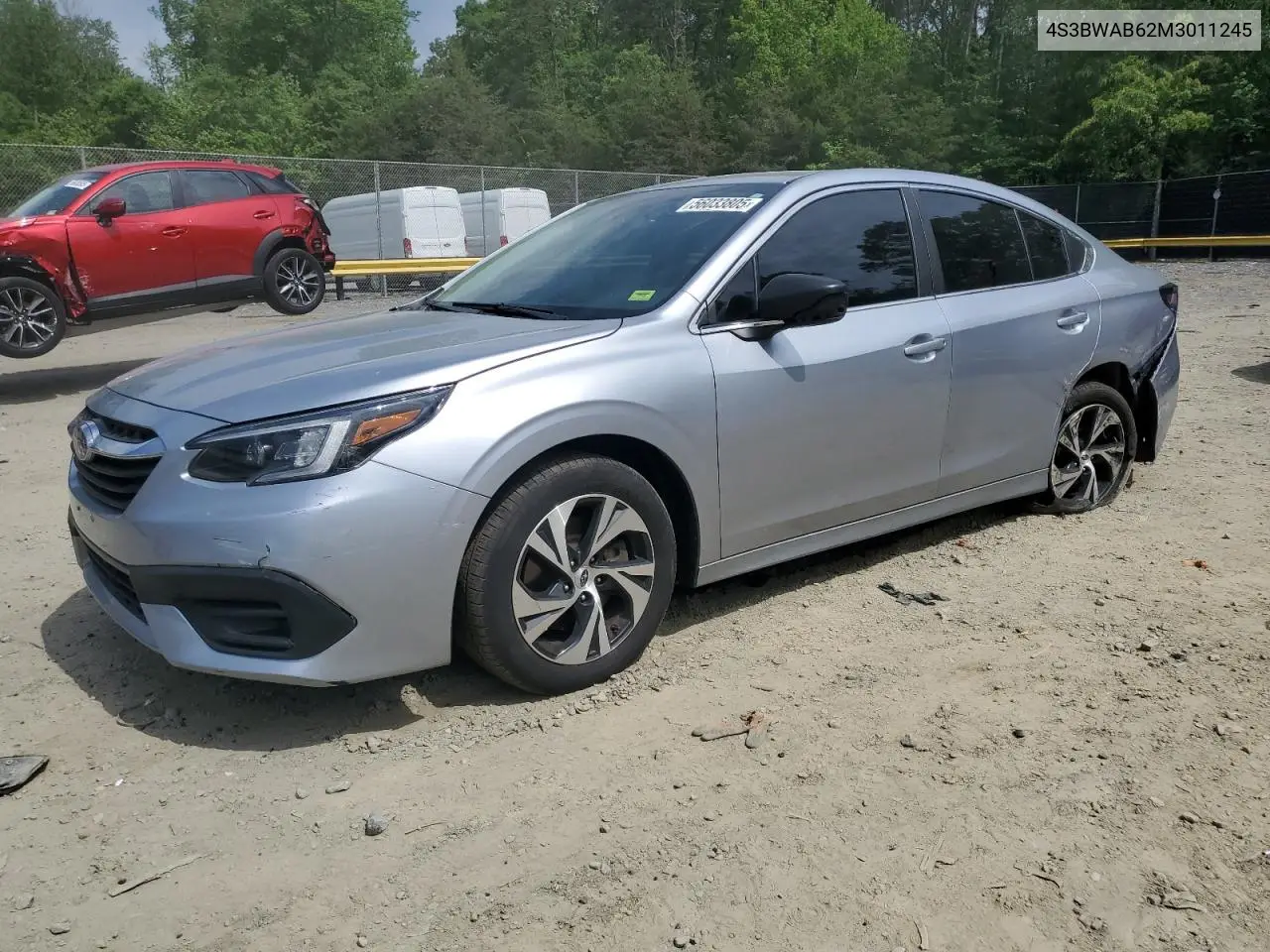 2021 Subaru Legacy VIN: 4S3BWAB62M3011245 Lot: 56033805