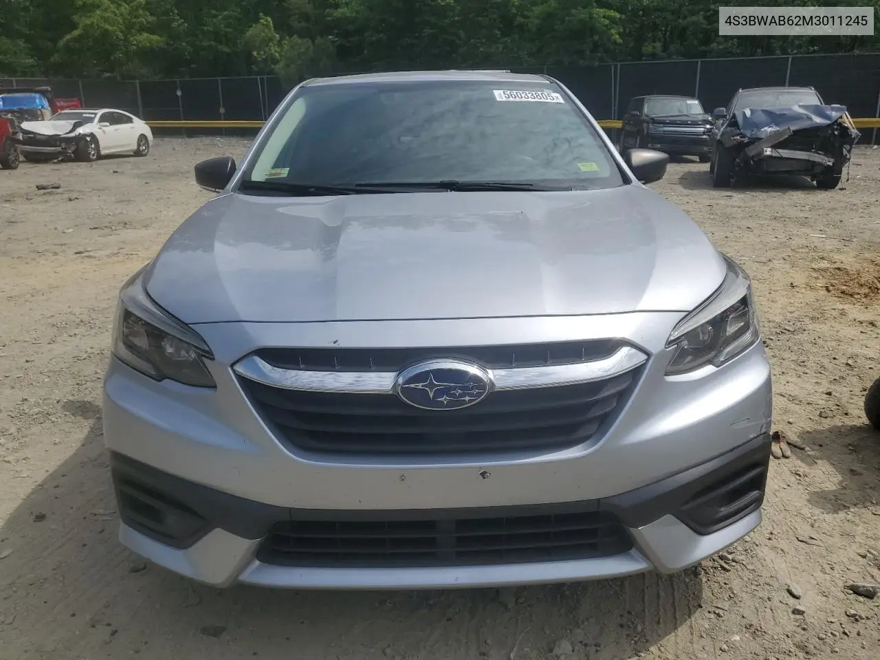 2021 Subaru Legacy VIN: 4S3BWAB62M3011245 Lot: 56033805