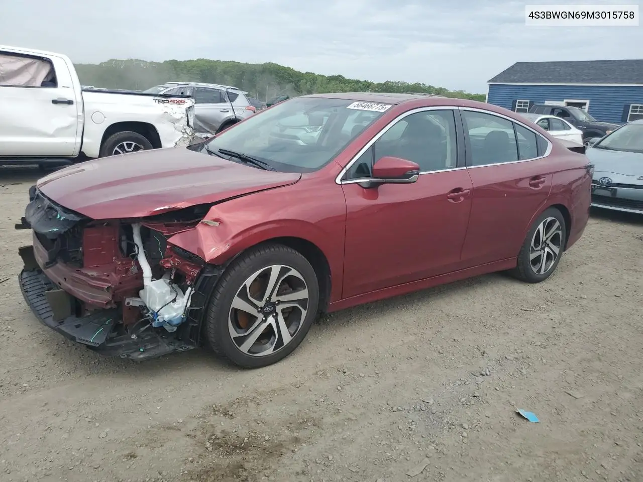 2021 Subaru Legacy Limited Xt VIN: 4S3BWGN69M3015758 Lot: 56466775