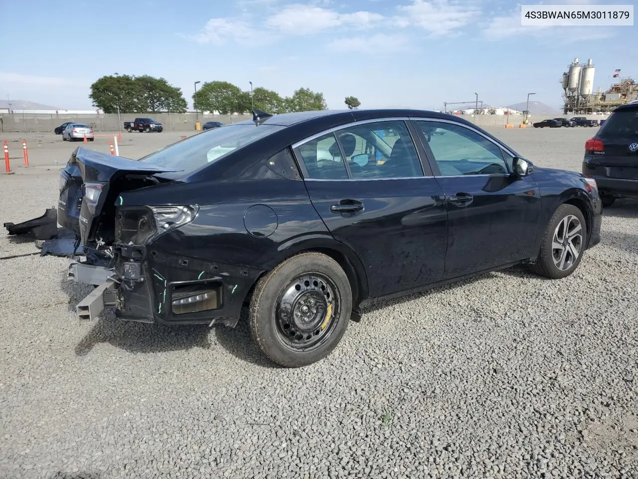 2021 Subaru Legacy Limited VIN: 4S3BWAN65M3011879 Lot: 56496515