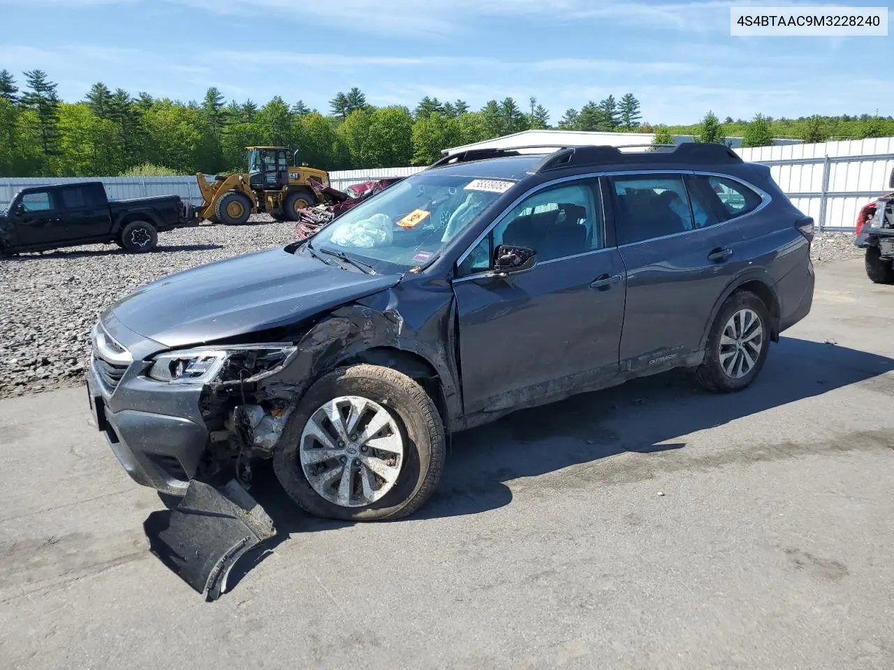 2021 Subaru Outback VIN: 4S4BTAAC9M3228240 Lot: 58339085