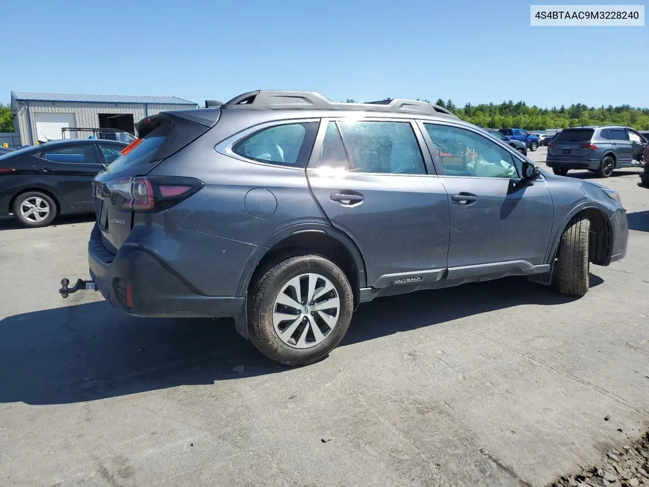 2021 Subaru Outback VIN: 4S4BTAAC9M3228240 Lot: 58339085