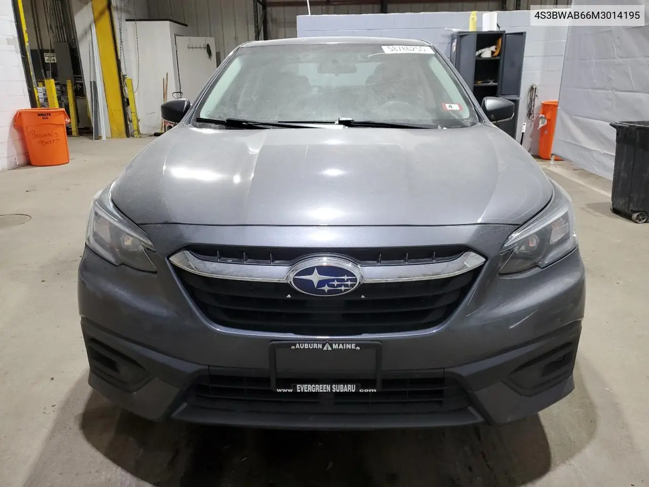 2021 Subaru Legacy VIN: 4S3BWAB66M3014195 Lot: 58786255