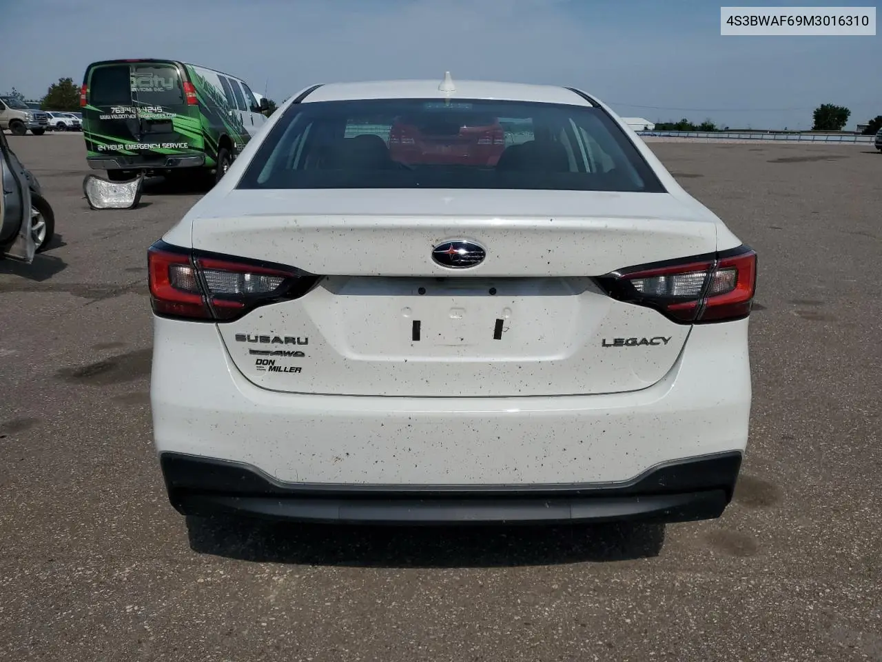 2021 Subaru Legacy Premium VIN: 4S3BWAF69M3016310 Lot: 59198255