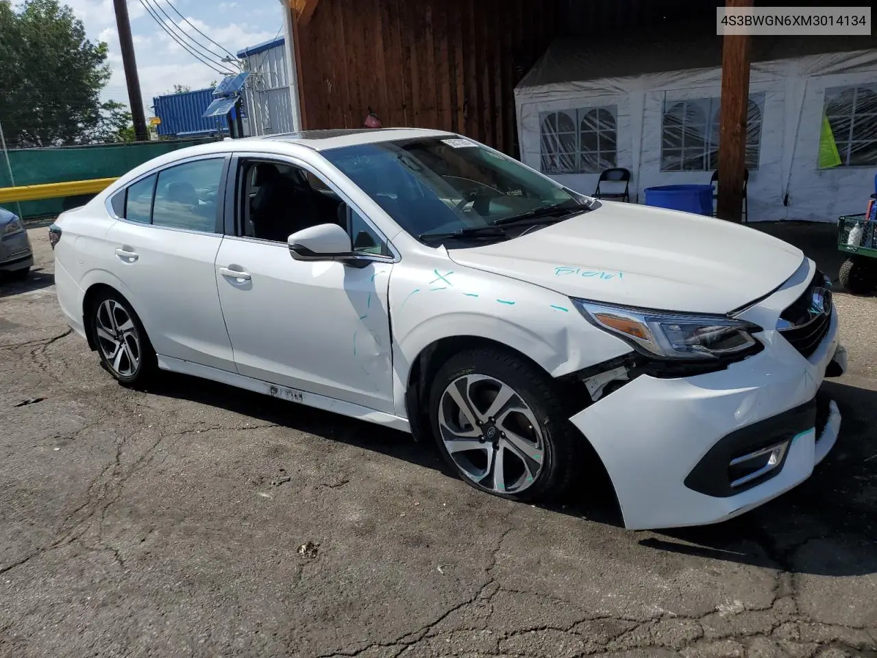 2021 Subaru Legacy Limited Xt VIN: 4S3BWGN6XM3014134 Lot: 59313285