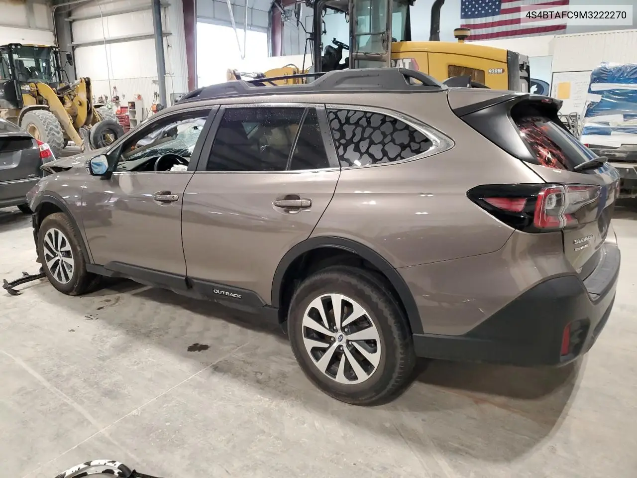 2021 Subaru Outback Premium VIN: 4S4BTAFC9M3222270 Lot: 59521165