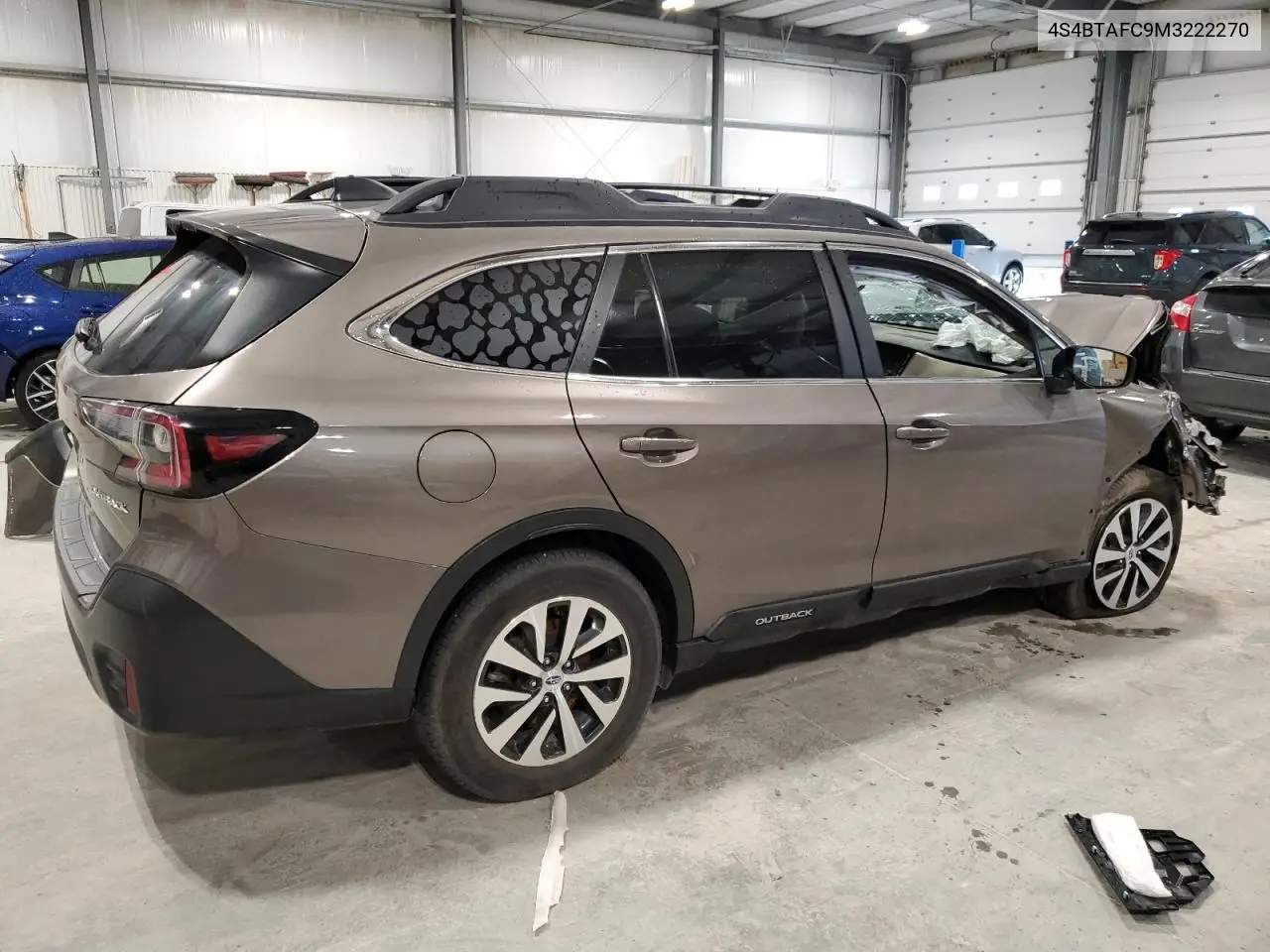2021 Subaru Outback Premium VIN: 4S4BTAFC9M3222270 Lot: 59521165
