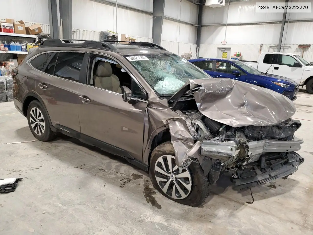 2021 Subaru Outback Premium VIN: 4S4BTAFC9M3222270 Lot: 59521165