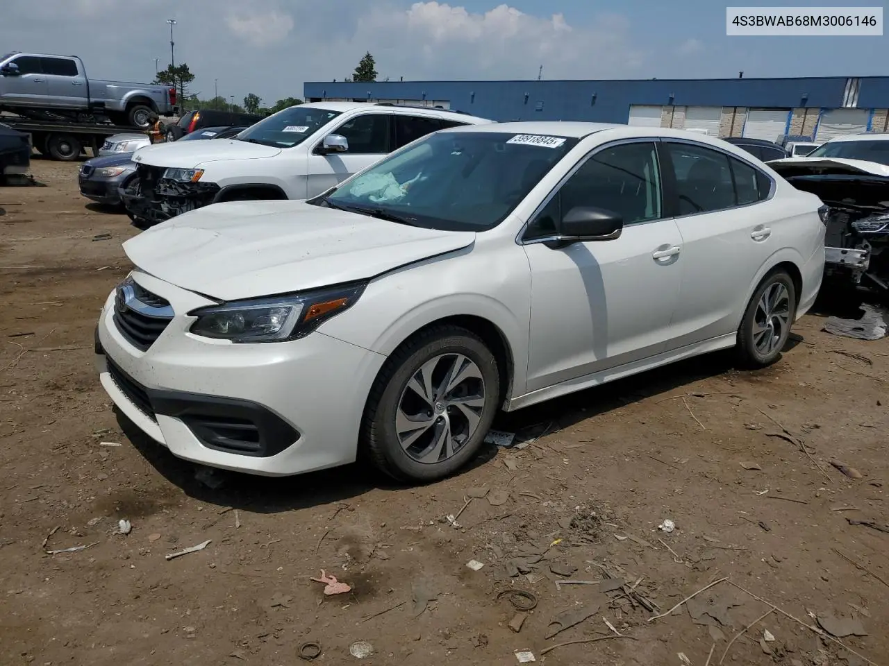 2021 Subaru Legacy VIN: 4S3BWAB68M3006146 Lot: 59918845