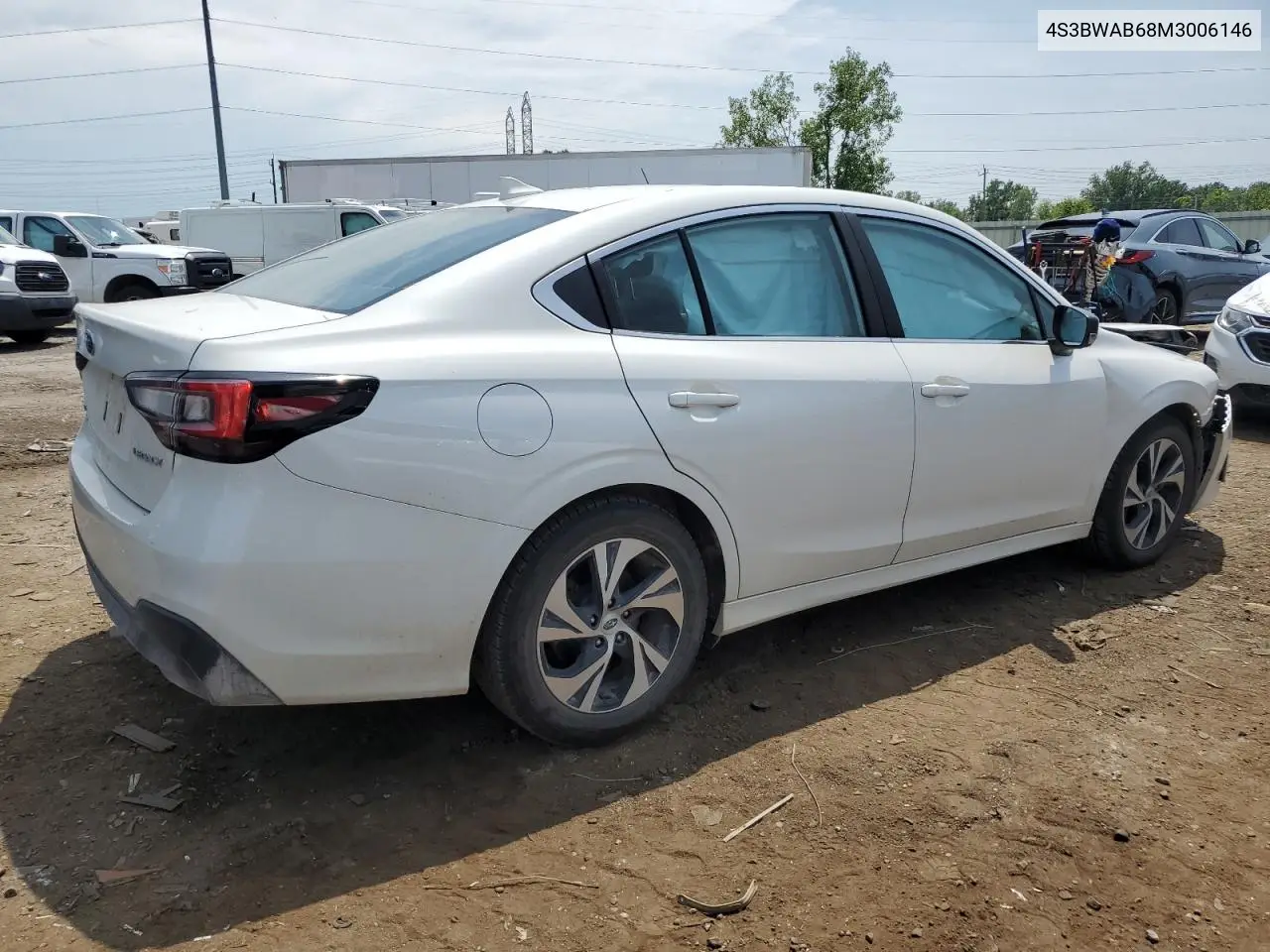 2021 Subaru Legacy VIN: 4S3BWAB68M3006146 Lot: 59918845