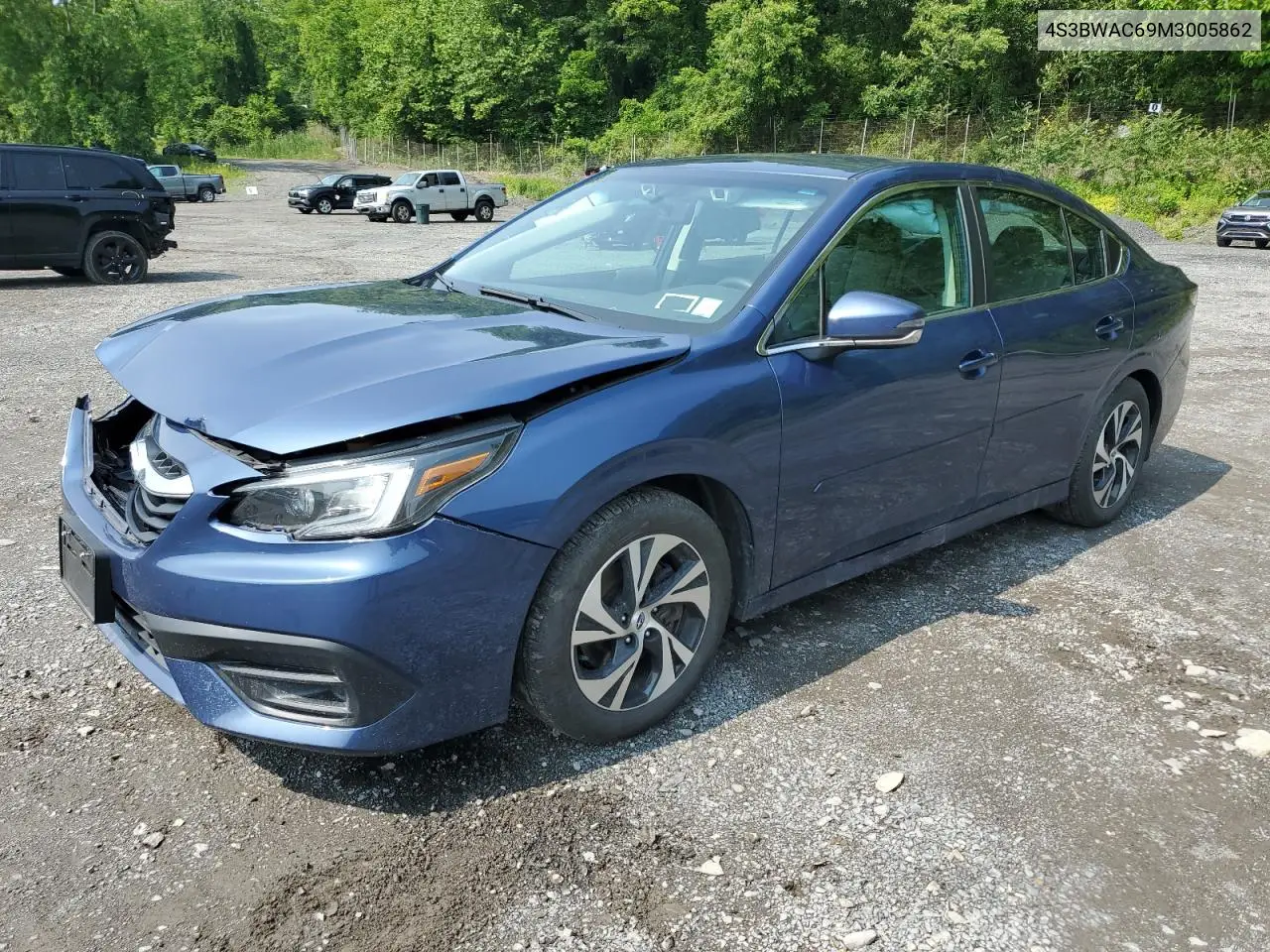 2021 Subaru Legacy Premium VIN: 4S3BWAC69M3005862 Lot: 60305075