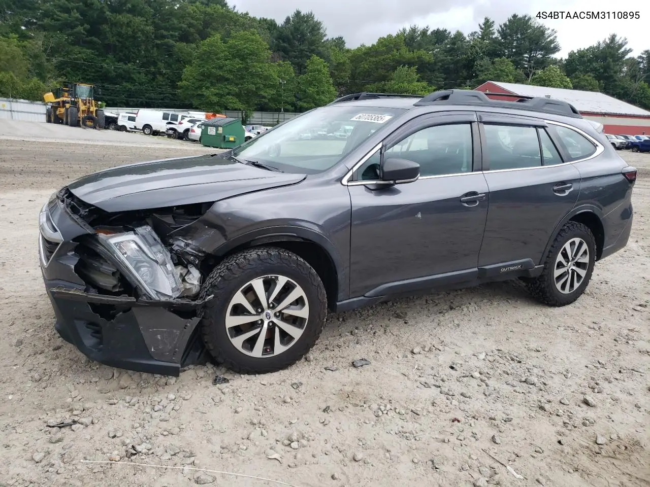 2021 Subaru Outback VIN: 4S4BTAAC5M3110895 Lot: 60705385