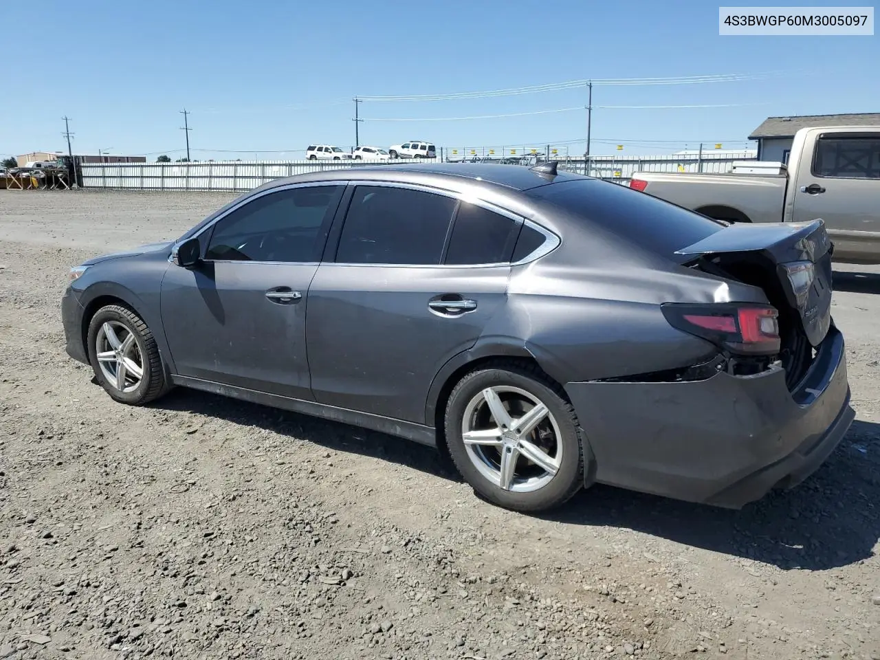 2021 Subaru Legacy Touring Xt VIN: 4S3BWGP60M3005097 Lot: 62138745