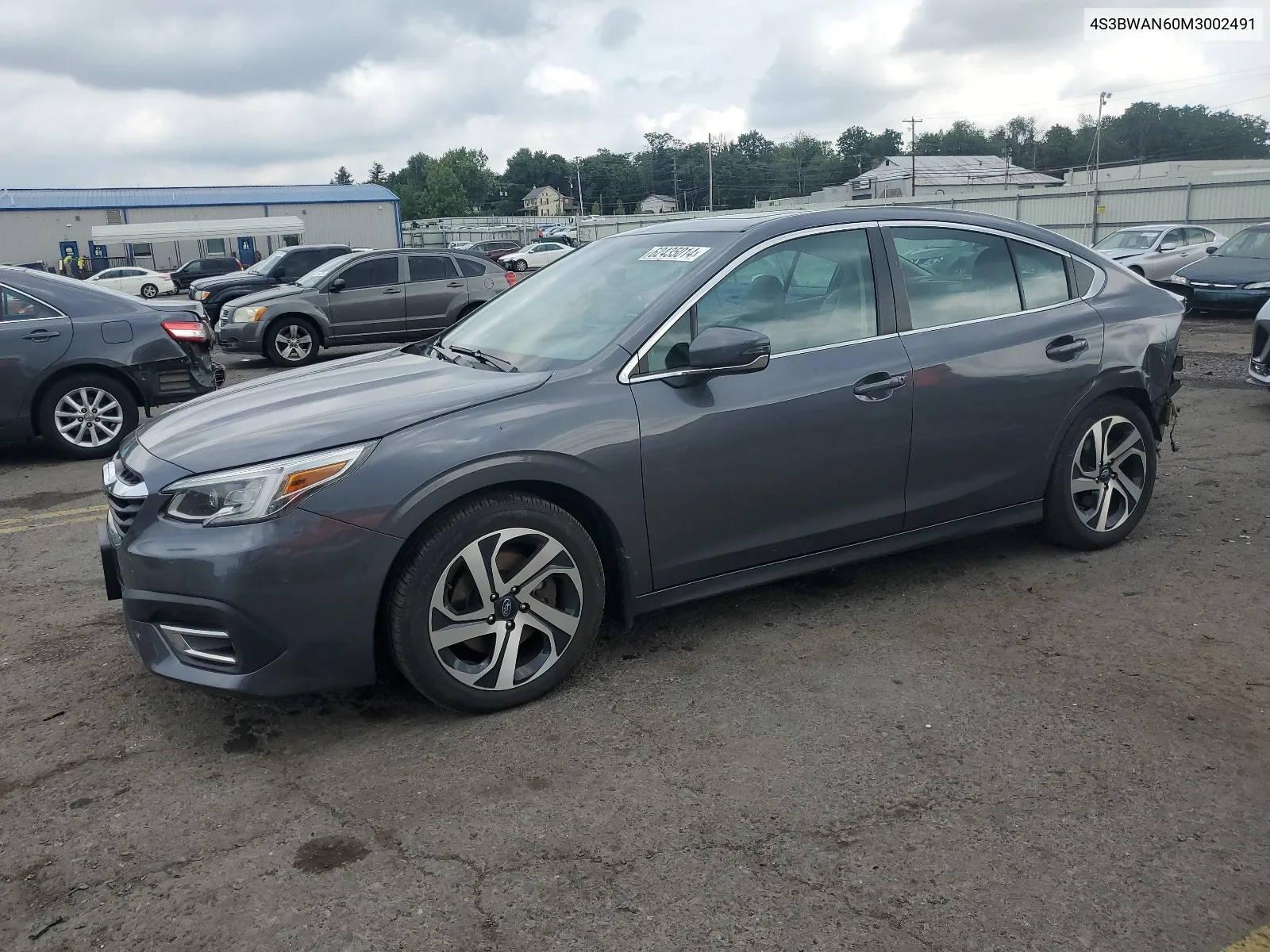 2021 Subaru Legacy Limited VIN: 4S3BWAN60M3002491 Lot: 62435014