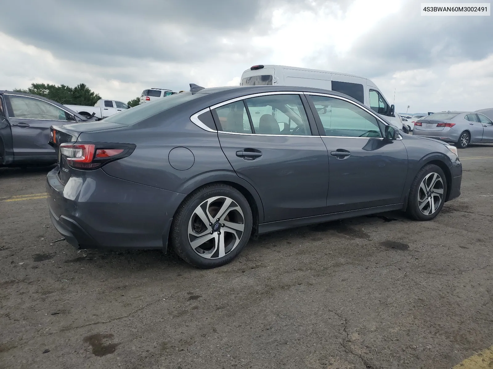 2021 Subaru Legacy Limited VIN: 4S3BWAN60M3002491 Lot: 62435014