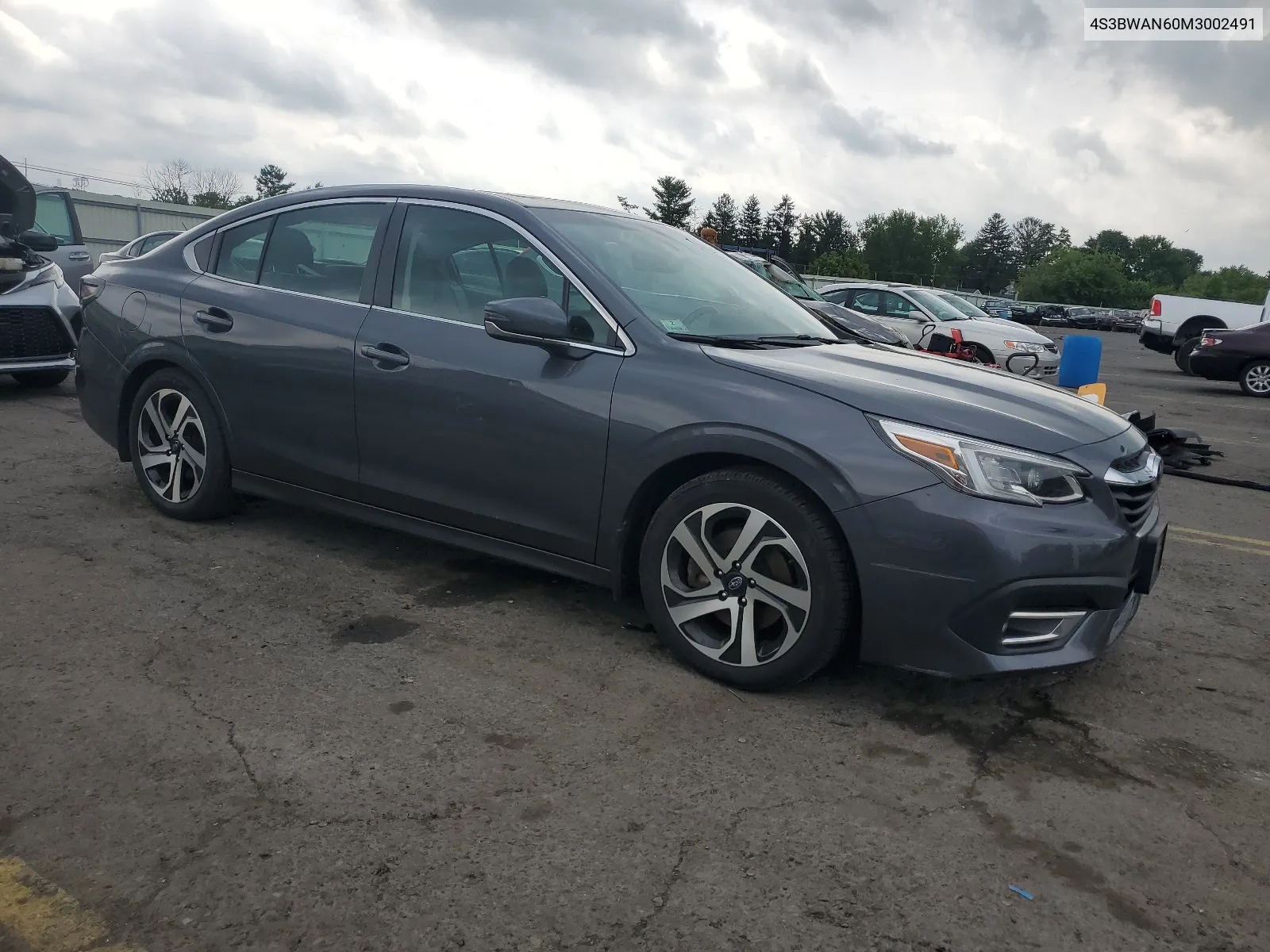 2021 Subaru Legacy Limited VIN: 4S3BWAN60M3002491 Lot: 62435014
