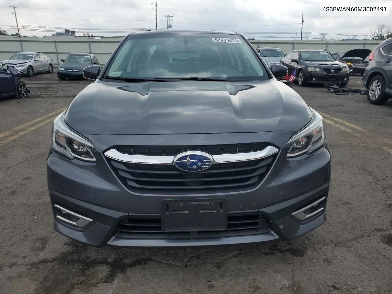 2021 Subaru Legacy Limited VIN: 4S3BWAN60M3002491 Lot: 62435014