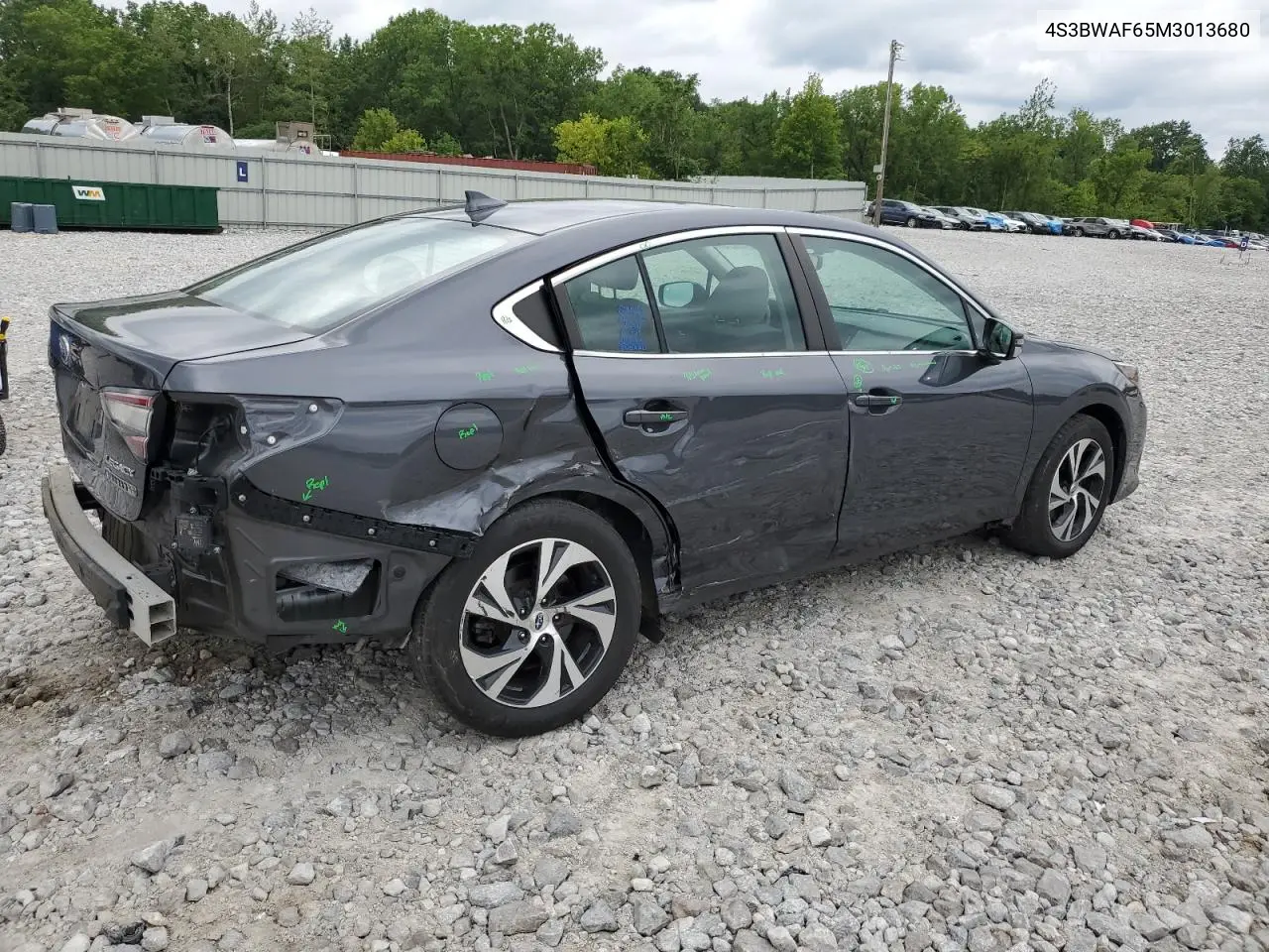 2021 Subaru Legacy Premium VIN: 4S3BWAF65M3013680 Lot: 65056775