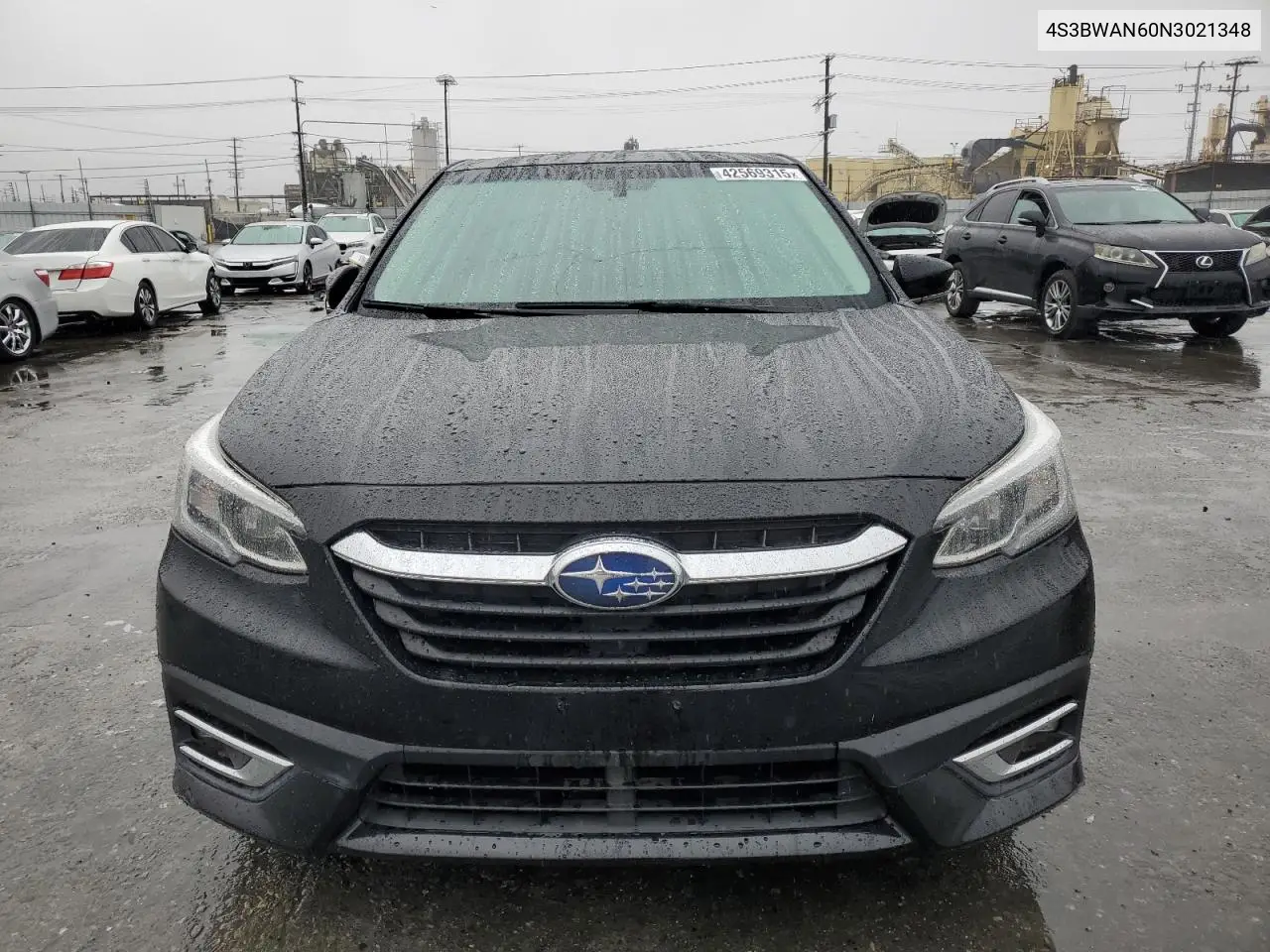 2022 Subaru Legacy Limited VIN: 4S3BWAN60N3021348 Lot: 42569315