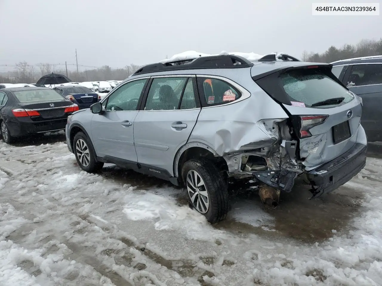 2022 Subaru Outback VIN: 4S4BTAAC3N3239364 Lot: 44996215