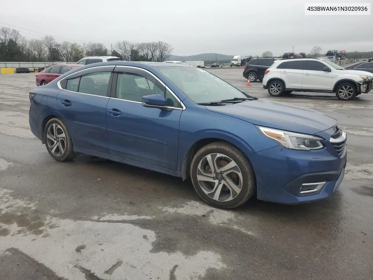 2022 Subaru Legacy Limited VIN: 4S3BWAN61N3020936 Lot: 51078095