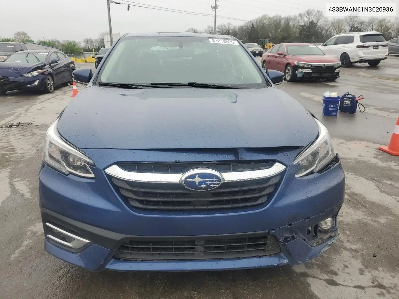 2022 Subaru Legacy Limited VIN: 4S3BWAN61N3020936 Lot: 51078095