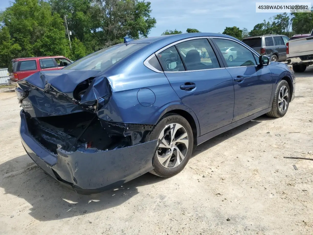 2022 Subaru Legacy Premium VIN: 4S3BWAD61N3020582 Lot: 51466395
