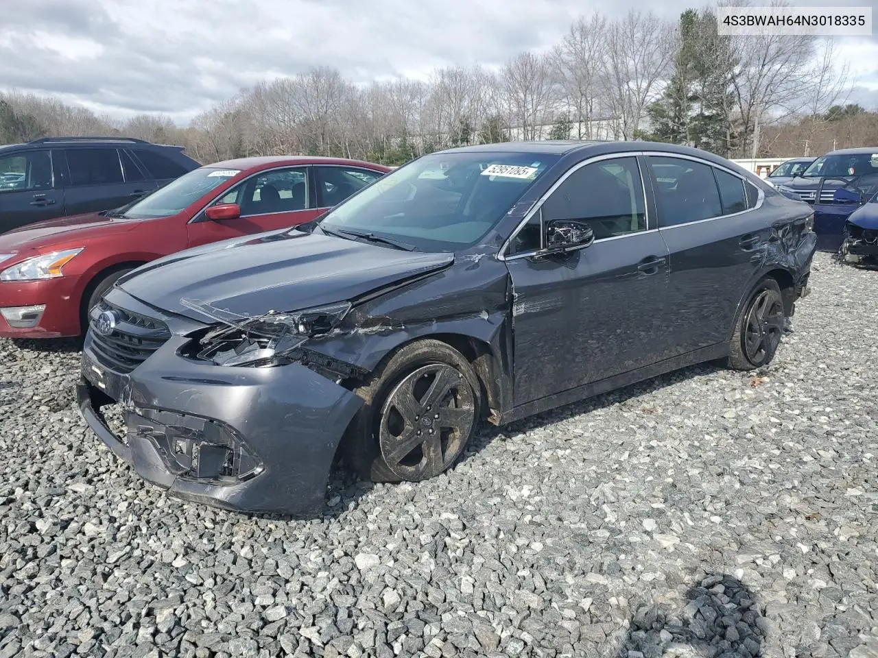 2022 Subaru Legacy Sport VIN: 4S3BWAH64N3018335 Lot: 52951095