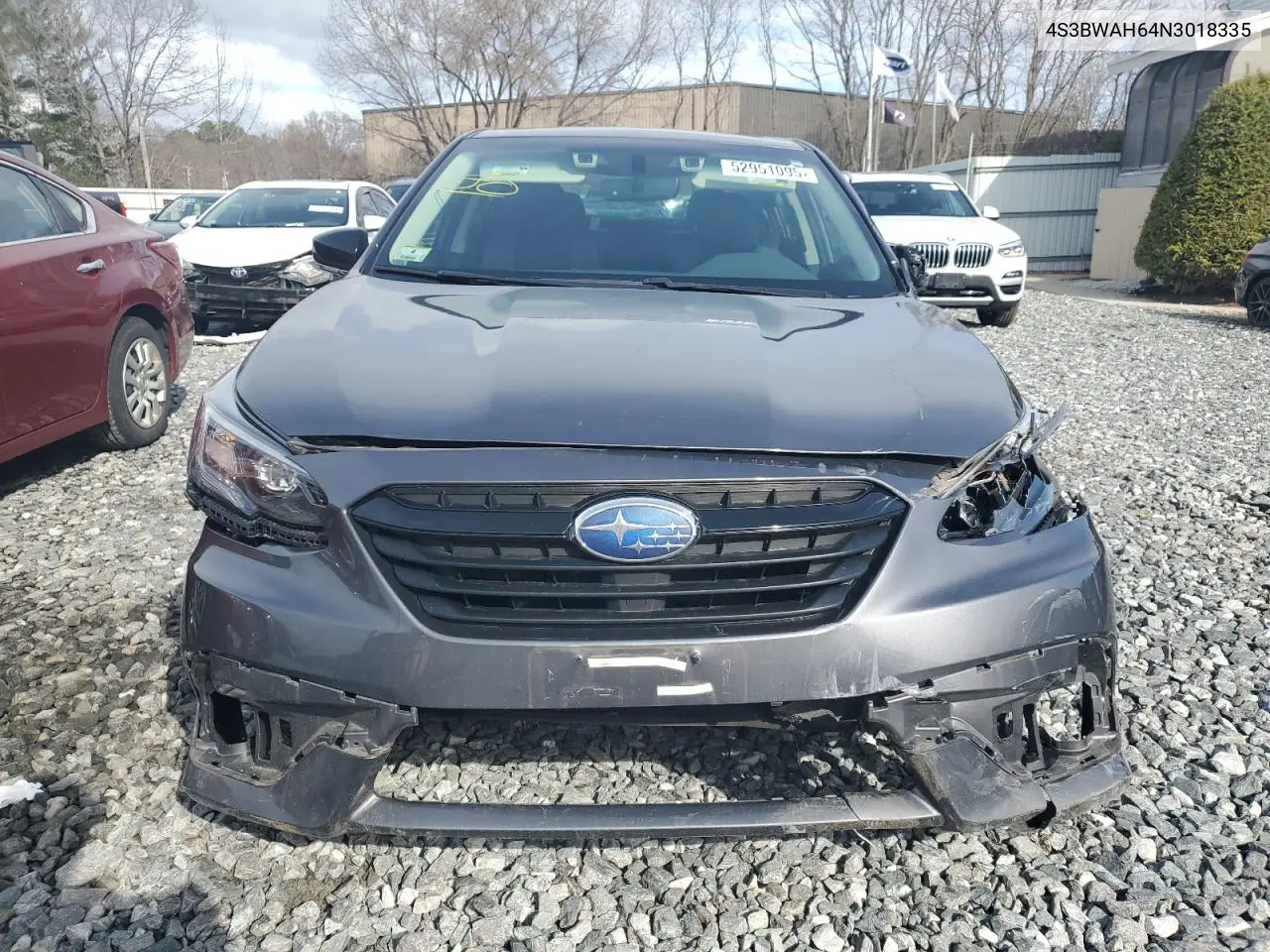 2022 Subaru Legacy Sport VIN: 4S3BWAH64N3018335 Lot: 52951095
