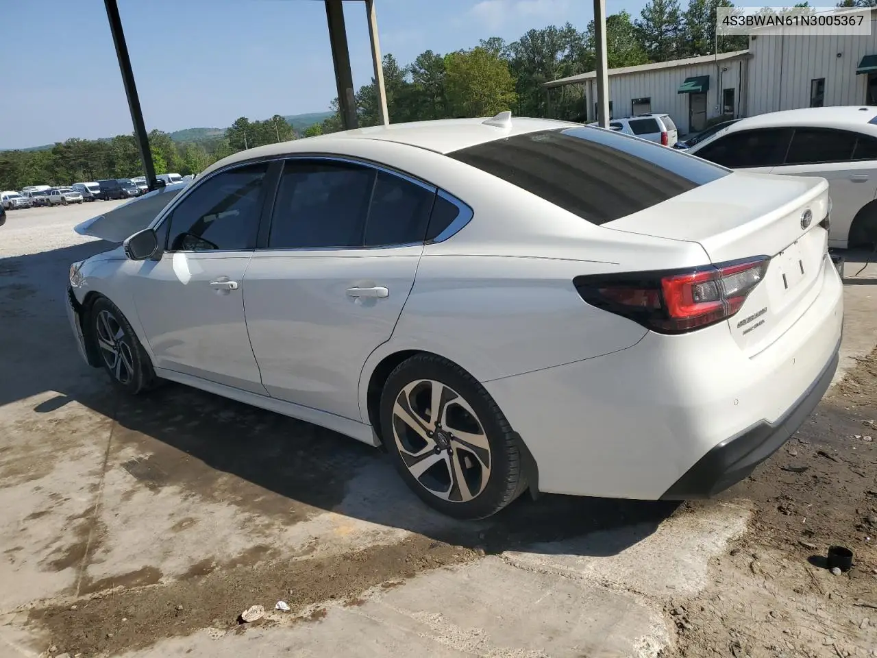 2022 Subaru Legacy Limited VIN: 4S3BWAN61N3005367 Lot: 53687575