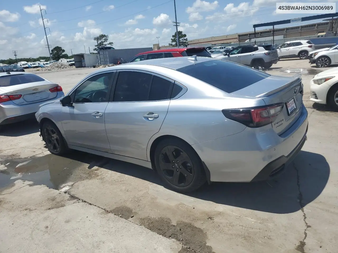 2022 Subaru Legacy Sport VIN: 4S3BWAH62N3006989 Lot: 54209535