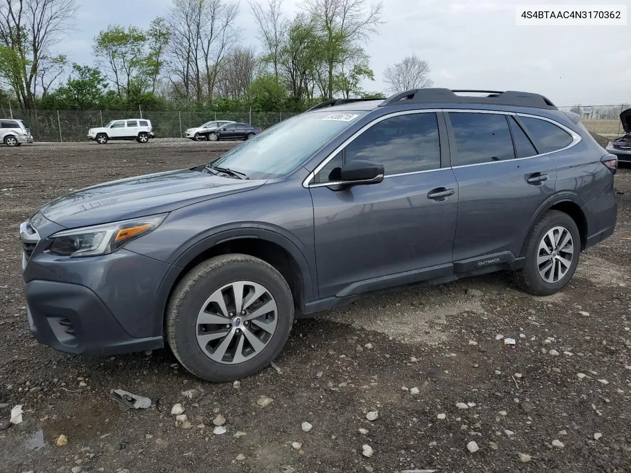 2022 Subaru Outback VIN: 4S4BTAAC4N3170362 Lot: 54386715