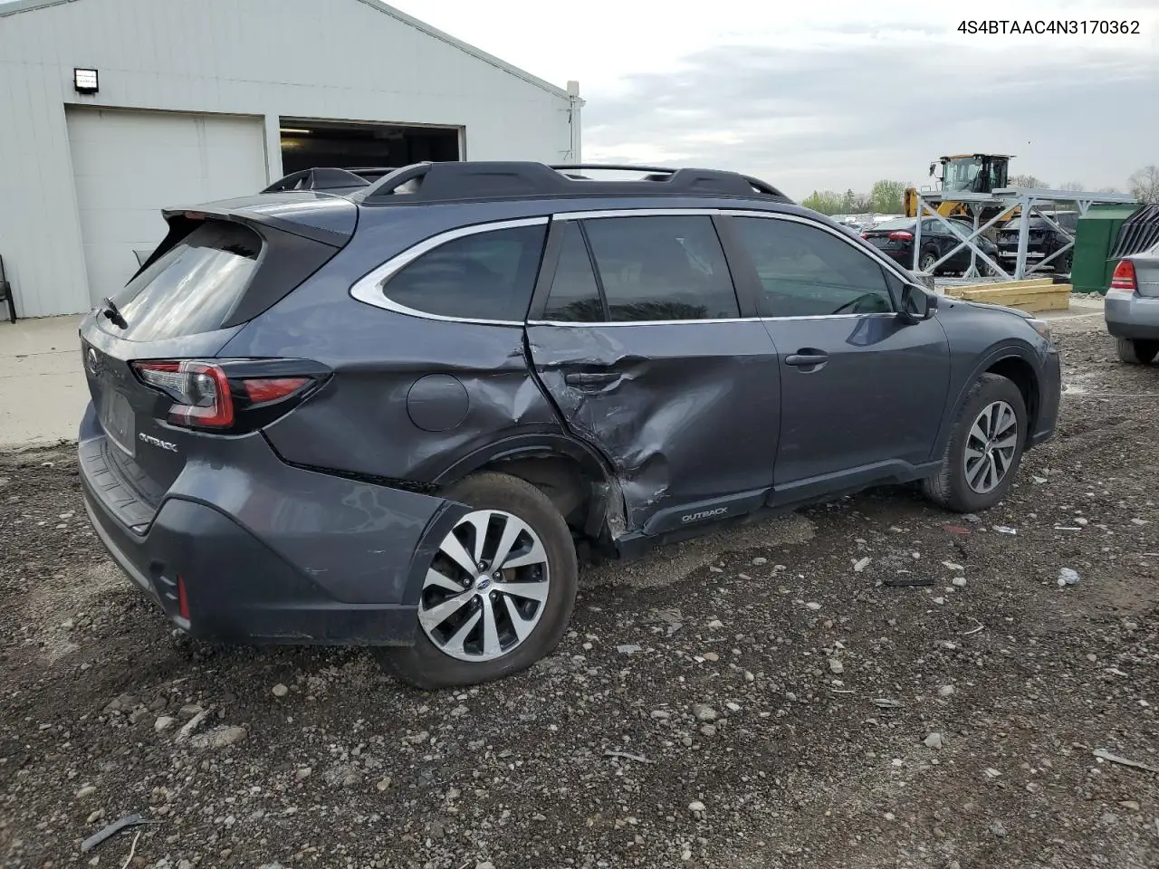 2022 Subaru Outback VIN: 4S4BTAAC4N3170362 Lot: 54386715