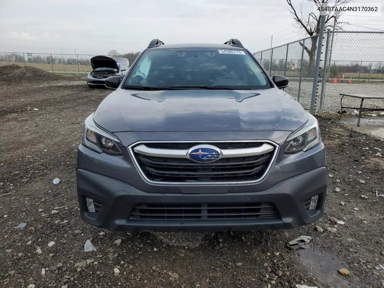 2022 Subaru Outback VIN: 4S4BTAAC4N3170362 Lot: 54386715