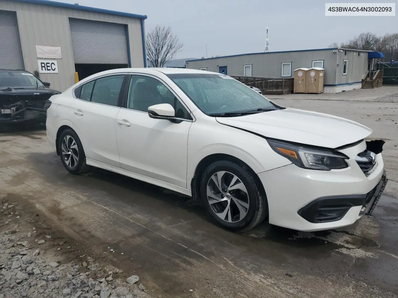 2022 Subaru Legacy Premium VIN: 4S3BWAC64N3002093 Lot: 54669255