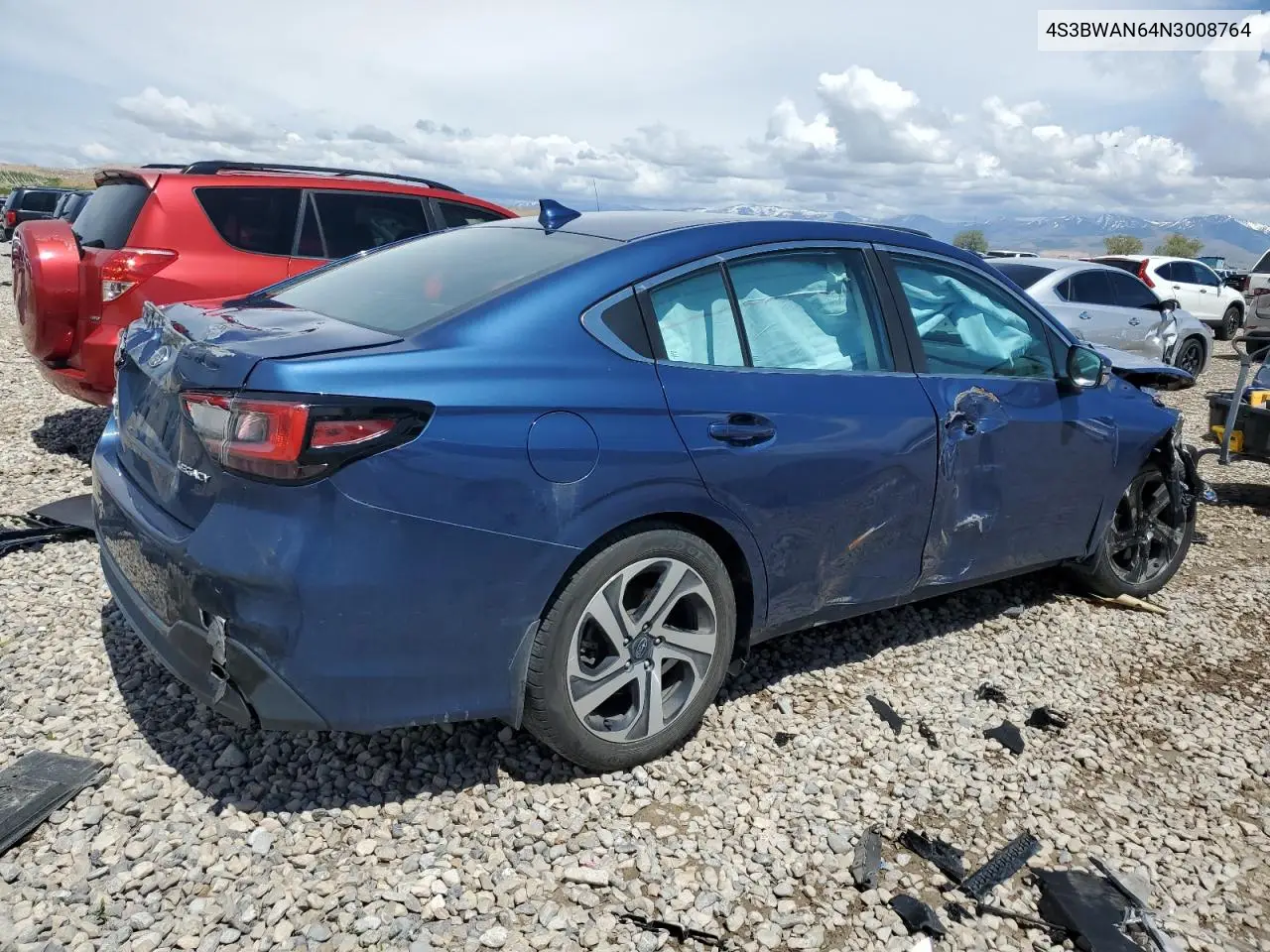 2022 Subaru Legacy Limited VIN: 4S3BWAN64N3008764 Lot: 54870545
